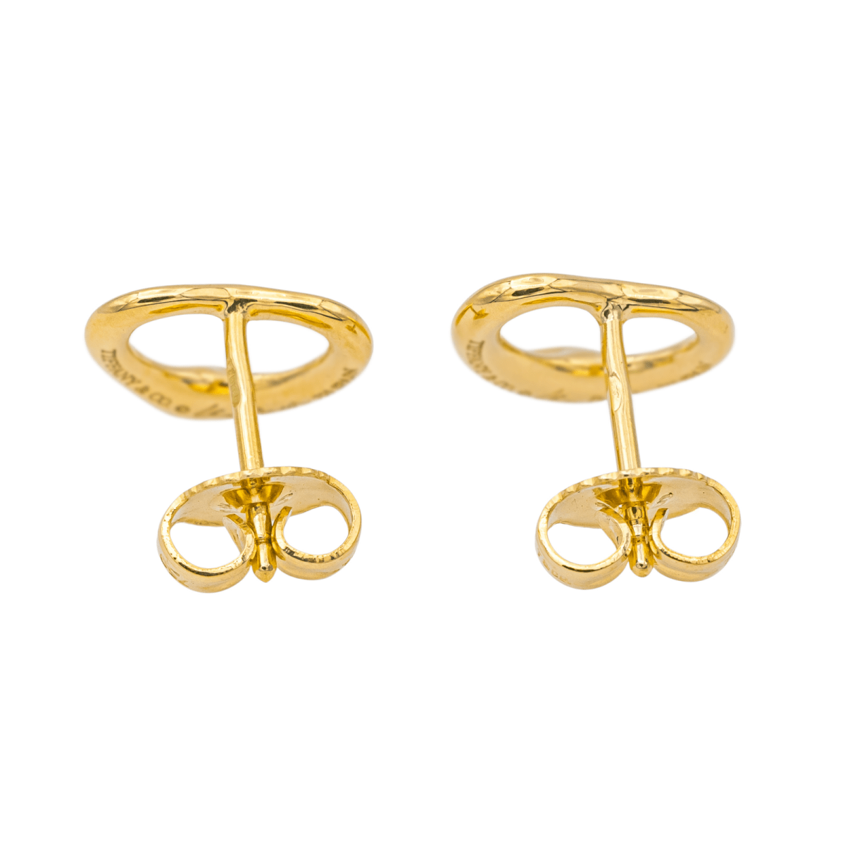 Boucles d'oreilles Puces TIFFANY & CO. "Open Heart" en or jaune - Castafiore