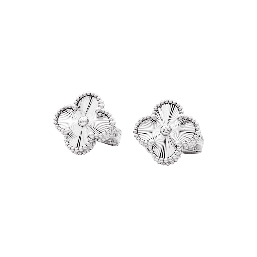 Earrings Van Cleef & Arpels, "Vintage Alhambra", white gold.