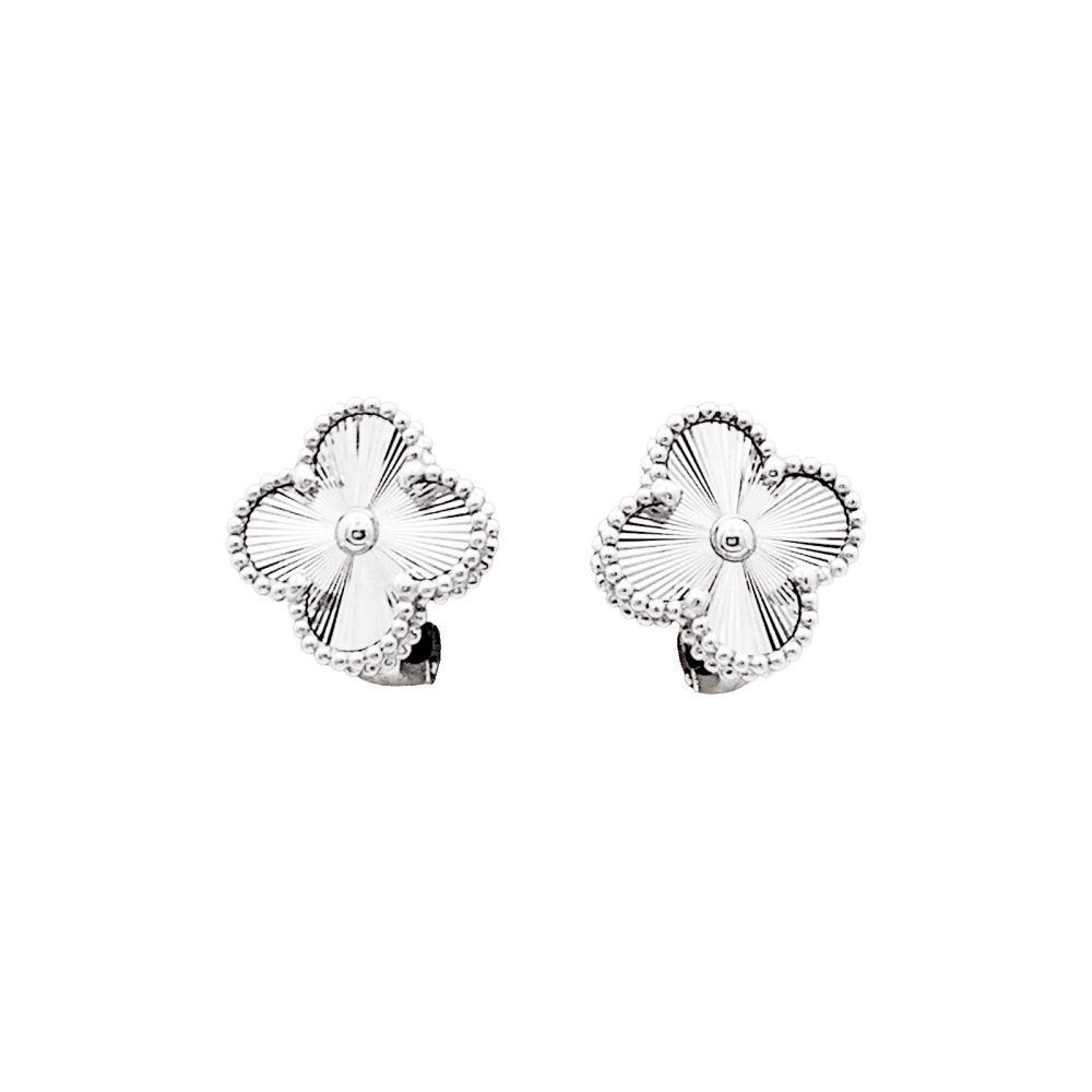 Earrings Van Cleef & Arpels, "Vintage Alhambra", white gold.
