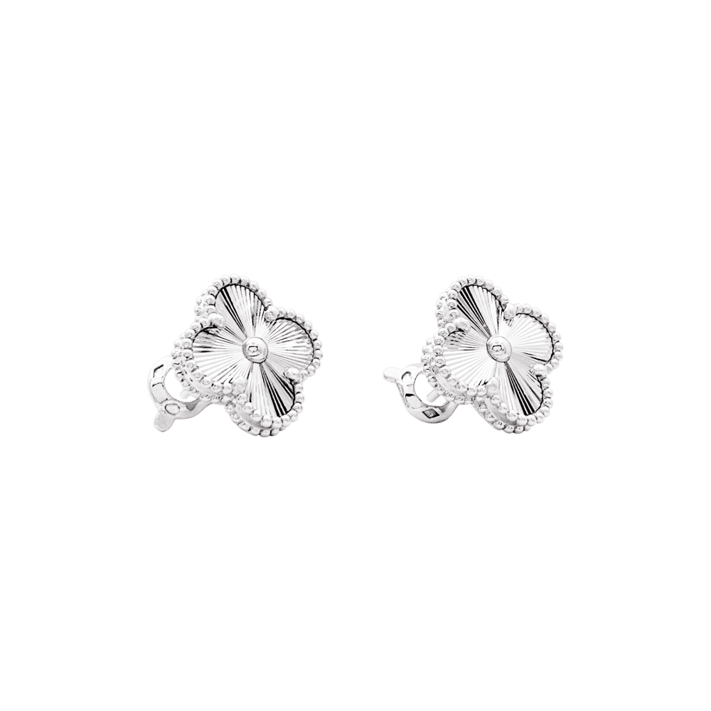 Earrings Van Cleef & Arpels, "Vintage Alhambra", white gold.
