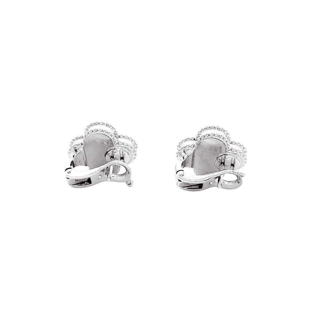 Earrings Van Cleef & Arpels, "Vintage Alhambra", white gold.