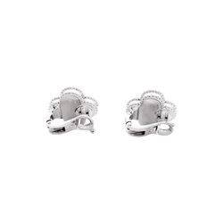 Earrings Van Cleef & Arpels, "Vintage Alhambra", white gold.