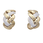 Boucles d'oreilles REPOSSI "Tresse" or et diamants - Castafiore