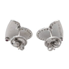 Boucles d'oreilles ROBERTO COIN "Coeur" en Or blanc et Diamant - Castafiore