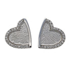 Boucles d'oreilles ROBERTO COIN "Coeur" en Or blanc et Diamant - Castafiore