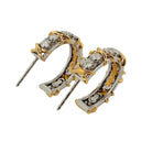 Boucles d'oreilles Tiffany & Co en or jaune, or blanc et diamant - Castafiore