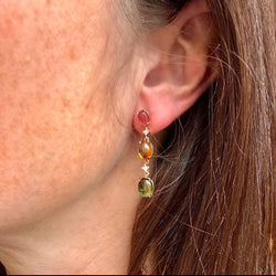 Boucles d'oreilles tourmaline - Castafiore