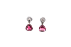 Boucles d'oreilles tourmalines et diamants en or blanc - Castafiore