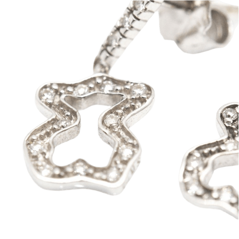 Boucles d'oreilles TOUS "Kaos" en or blanc et diamants - Castafiore