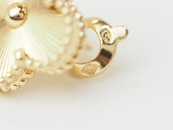 Boucles d'oreilles VAN CLEEF & ARPELS Alhambra vintage en or jaune - Castafiore
