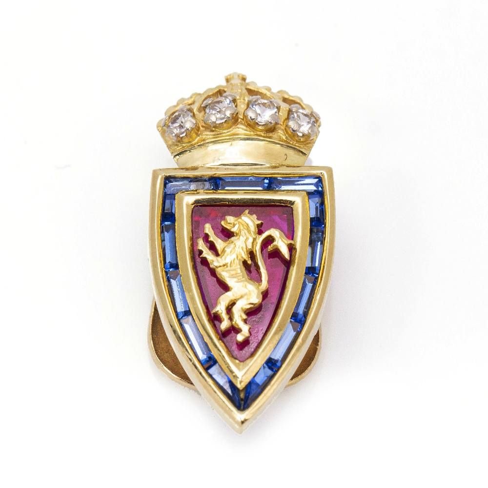 Bouclier FC Zaragoza Diamants, rubis et saphirs - Castafiore