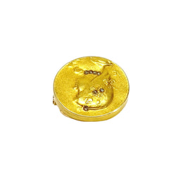 Bouton de plastron EMILE VERNIER en or jaune et diamants - Castafiore