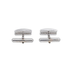 Boutons de manchette BACHET "Gentleman" en or blanc et diamants - Castafiore