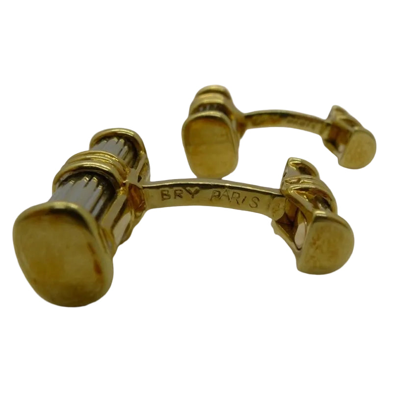 Boutons de manchette BRY & G Années 30 en or jaune - Castafiore