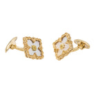 Boutons de manchette BUCCELLATI en or jaune et nacre - Castafiore