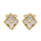 Boutons de manchette BUCCELLATI en or jaune et nacre - Castafiore