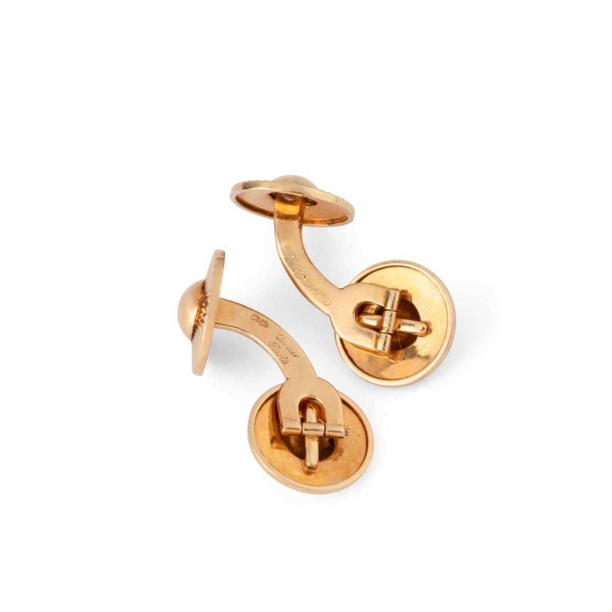 Boutons de manchette CARTIER en or jaune - Castafiore