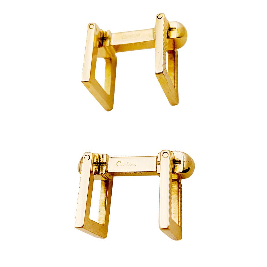 Boutons de manchette Cartier, or jaune. - Castafiore