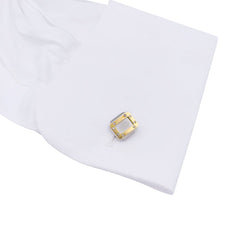 Boutons de manchette Cartier, "Santos Dumont", or et acier. - Castafiore