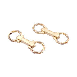 Boutons de manchette CARTIER "Trinity" trois ors - Castafiore