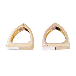 Boutons de manchette Cartier, trois ors. - Castafiore