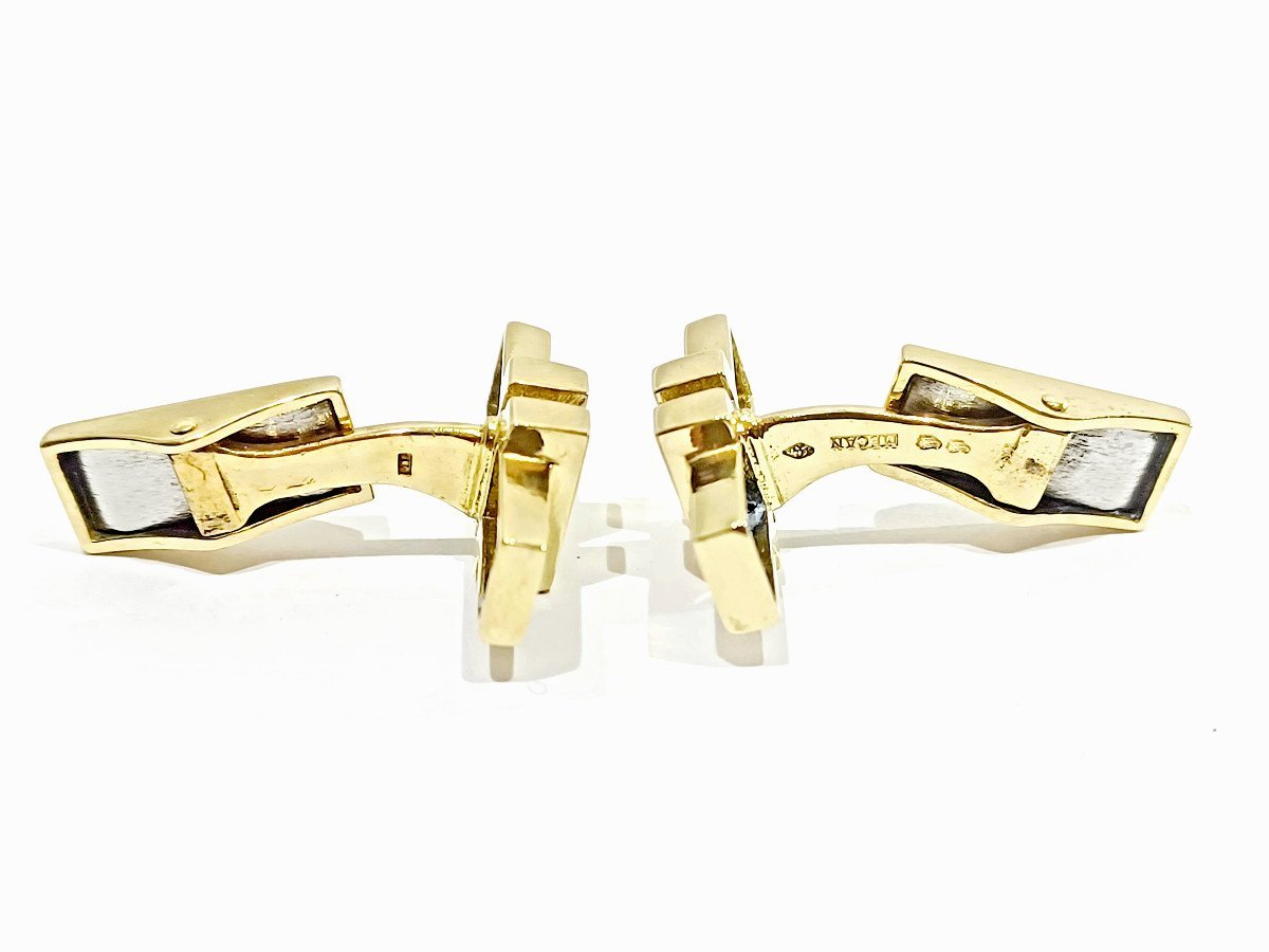 Boutons de manchette en or jaune - Castafiore