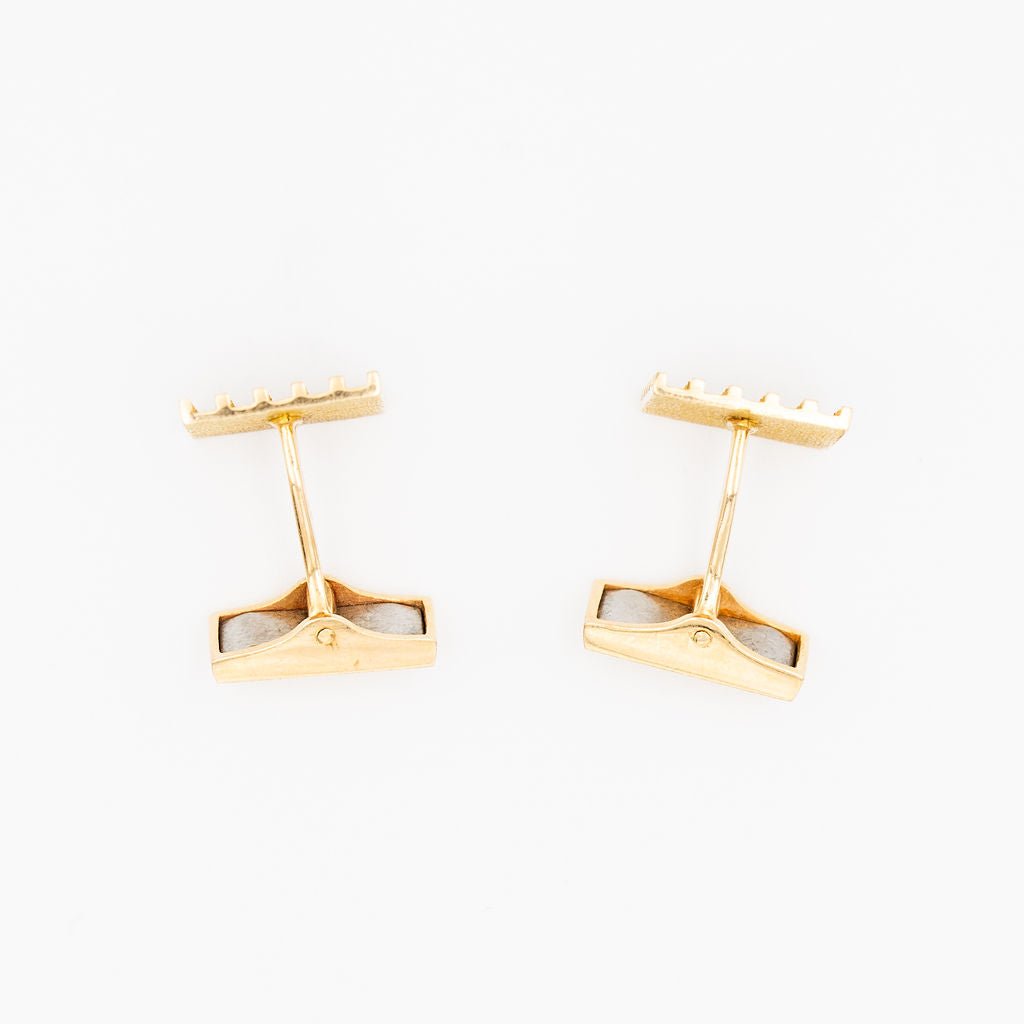 Boutons de manchette en or jaune - Castafiore