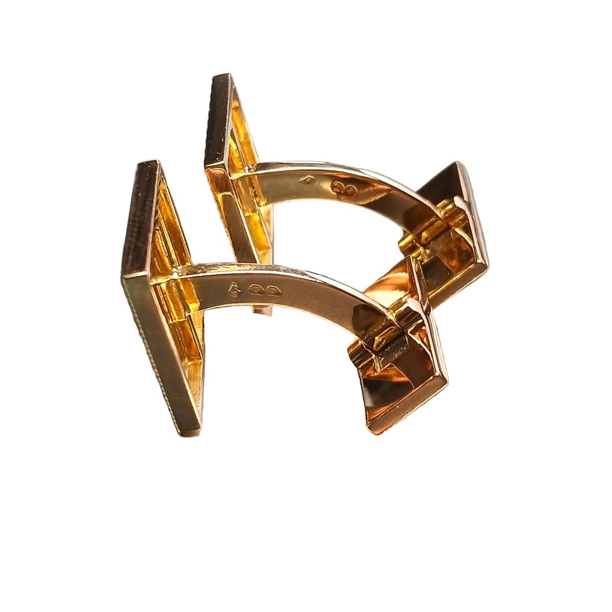 Boutons de manchette en or jaune - Castafiore