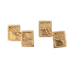 Boutons de manchette en or jaune - Castafiore