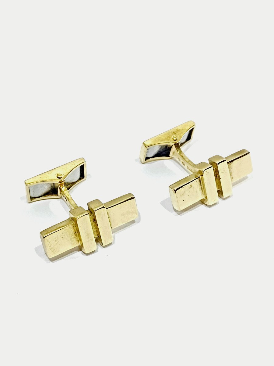 Boutons de manchette en or jaune - Castafiore