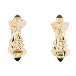 Boutons de manchette en or jaune et saphirs - Castafiore