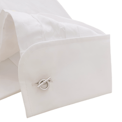 Boutons de manchette HERMÈS "Chaîne d'ancre" en argent - Castafiore