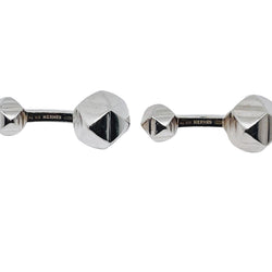 Boutons de manchette HERMÈS en argent - Castafiore