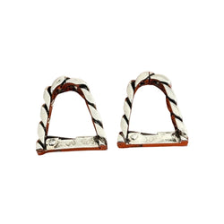 Boutons de manchette HERMÈS en argent - Castafiore