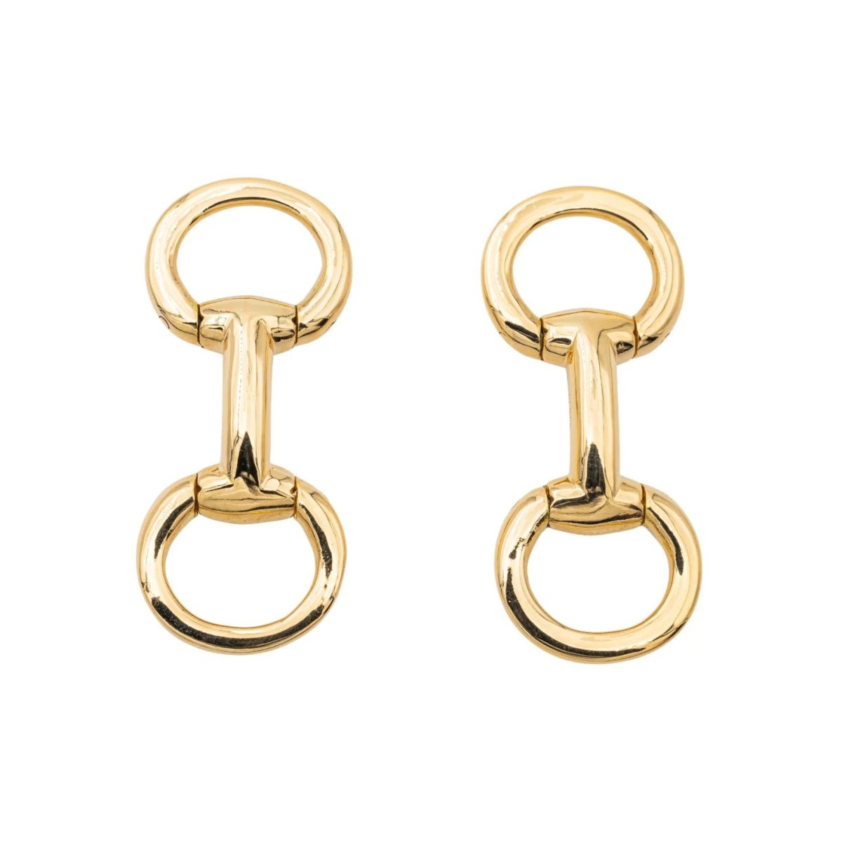 Boutons de manchette HERMÈS en or jaune - Castafiore