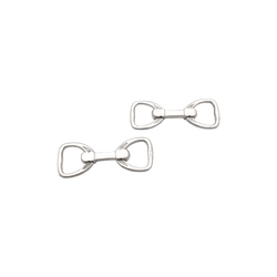 Boutons de manchette HERMÈS Étrier en argent