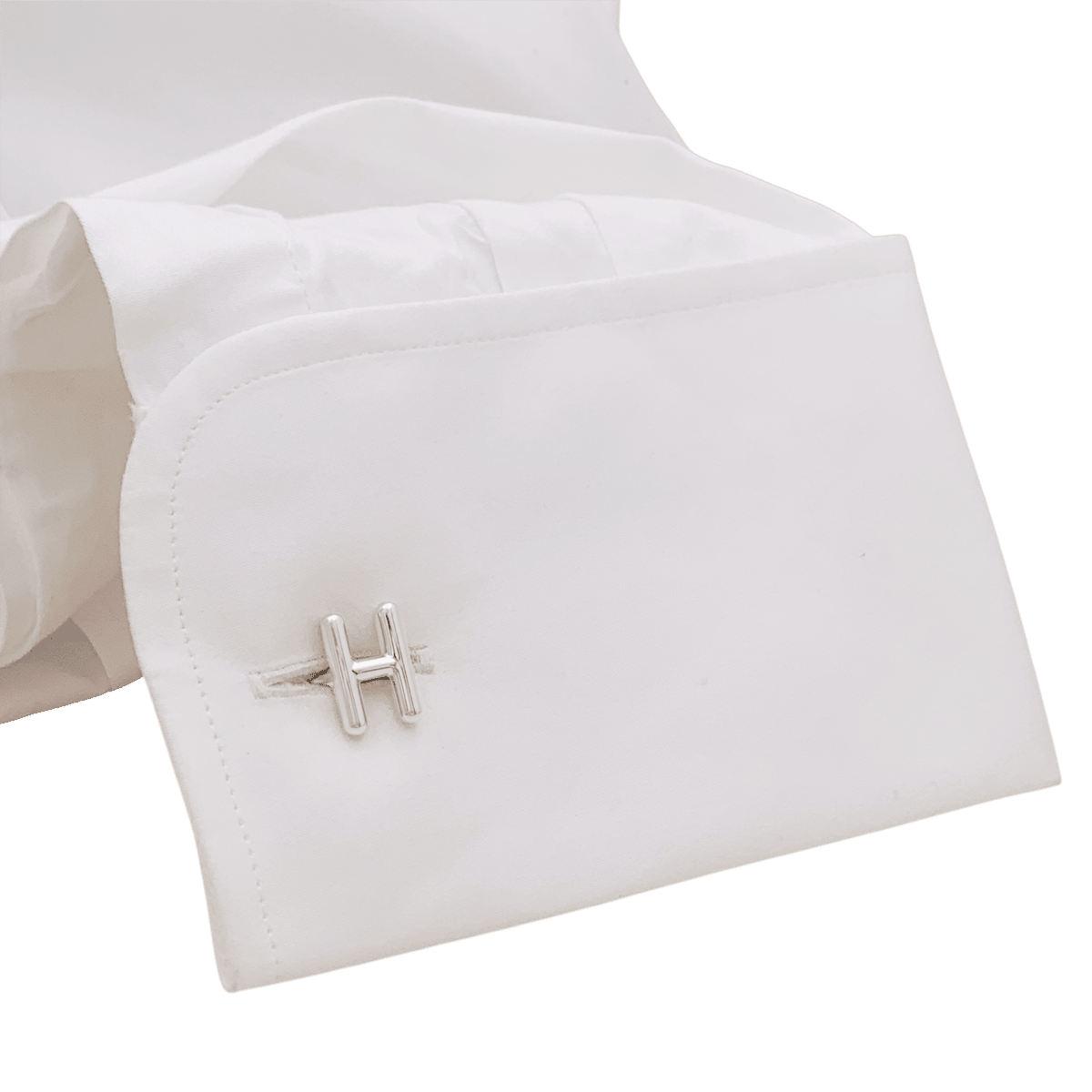 Boutons de manchette HERMÈS "Ever chaîne d'ancre" en argent - Castafiore