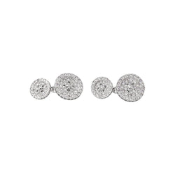 Boutons de manchette Or blanc Diamant - Castafiore
