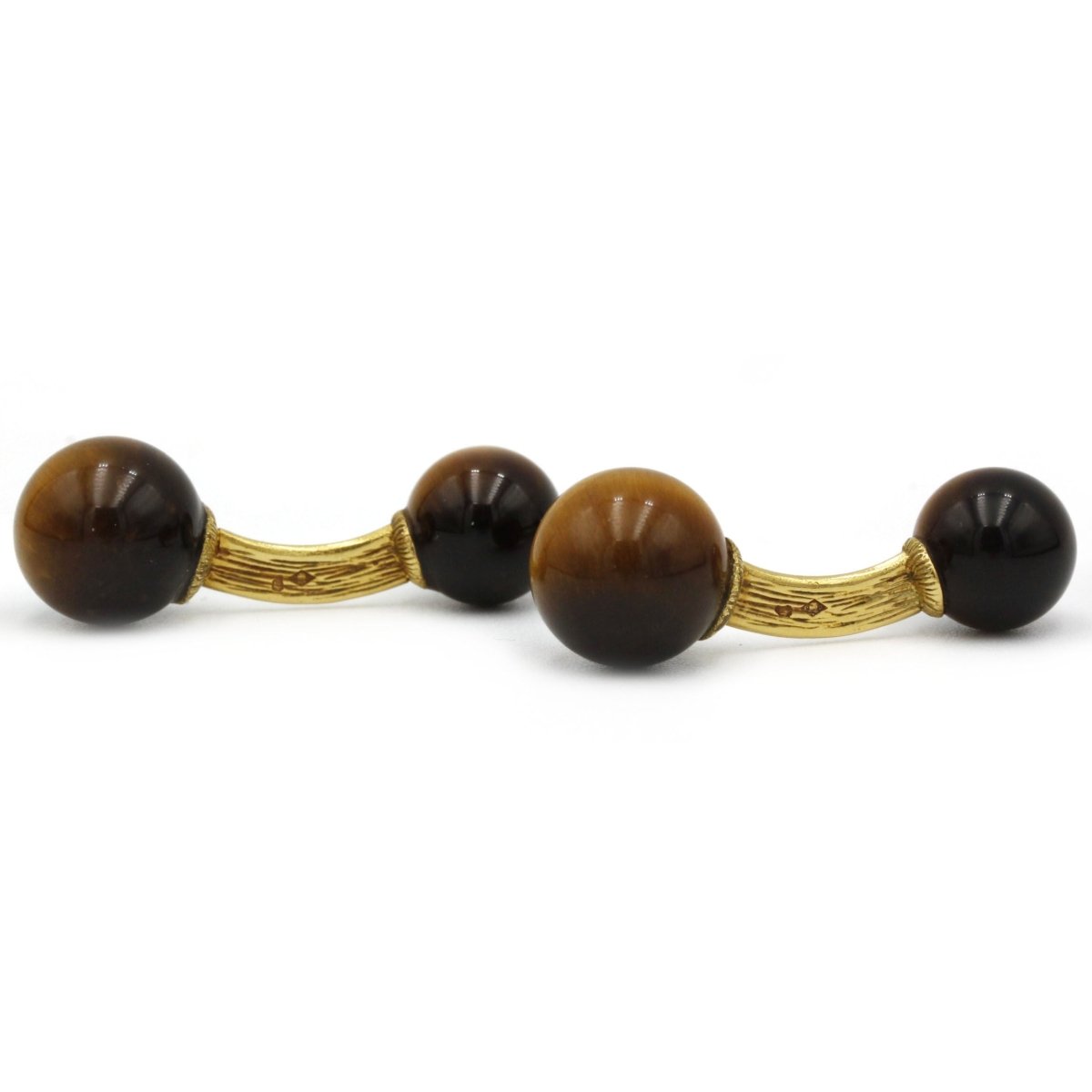 Boutons De Manchette - Or Et Oeil - De - Tigre - Castafiore