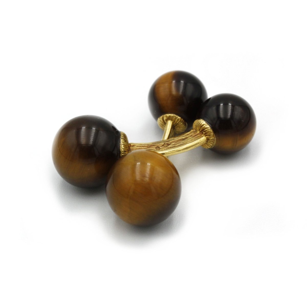 Boutons De Manchette - Or Et Oeil - De - Tigre - Castafiore