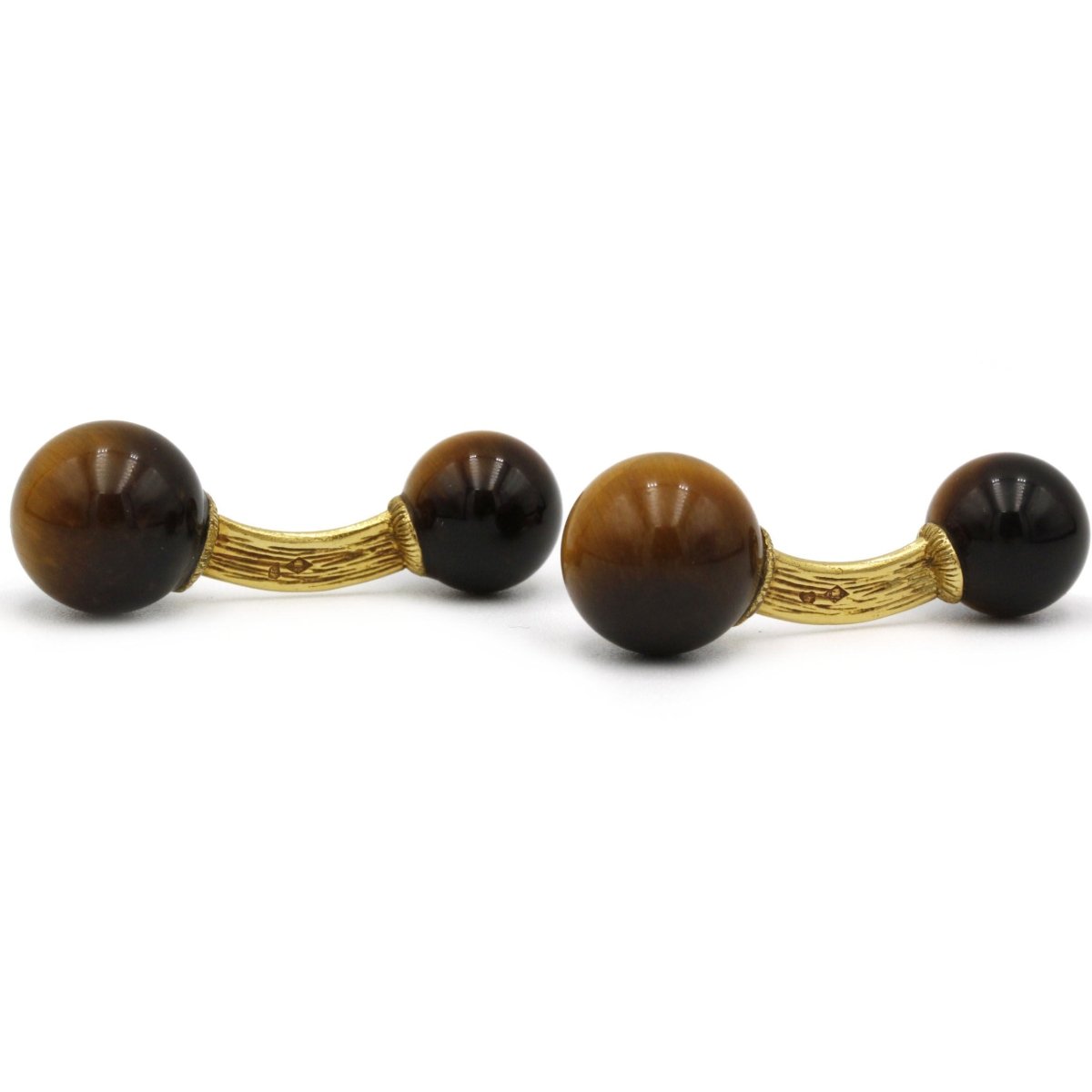 Boutons De Manchette - Or Et Oeil - De - Tigre - Castafiore