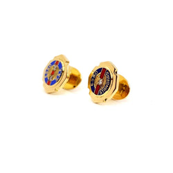 Boutons de manchette Or jaune Diamant - Castafiore