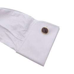 Boutons de manchette Patek Philippe or jaune, laque "Ellipse". - Castafiore