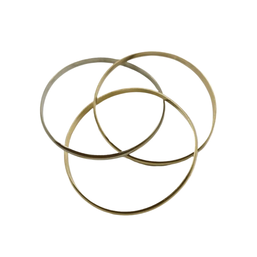 Bracelet 3 ors en or jaune, or blanc, or rose - Castafiore