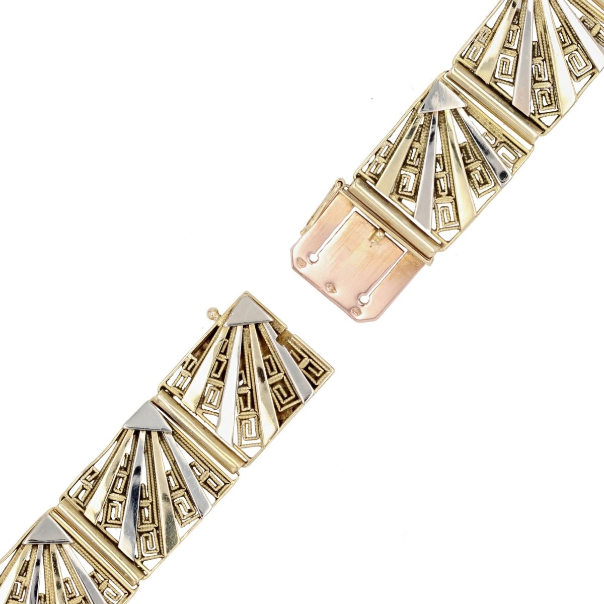 Bracelet ancien Art déco 2 ors - Castafiore
