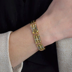 Bracelet ancien Art déco 3 ors - Castafiore