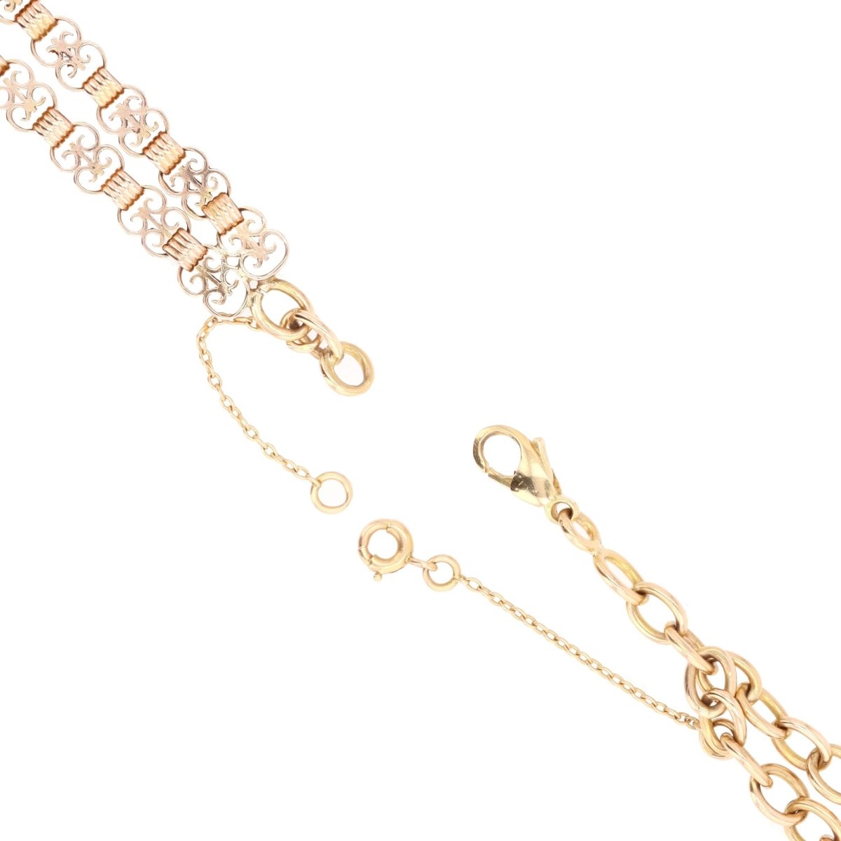 Bracelet former double rows rose gold
