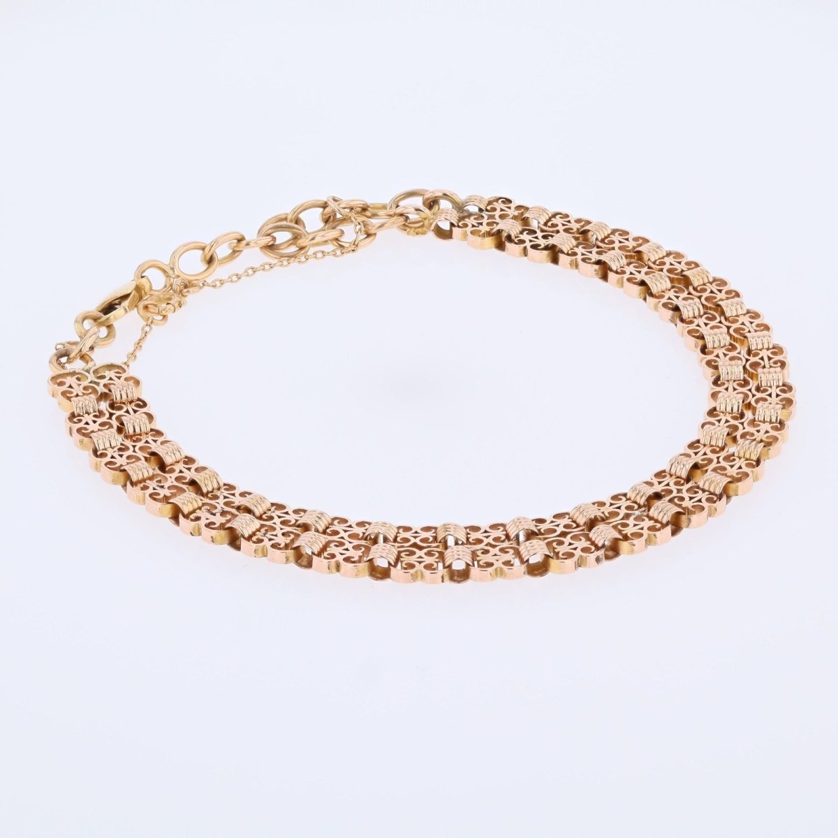 Bracelet former double rows rose gold