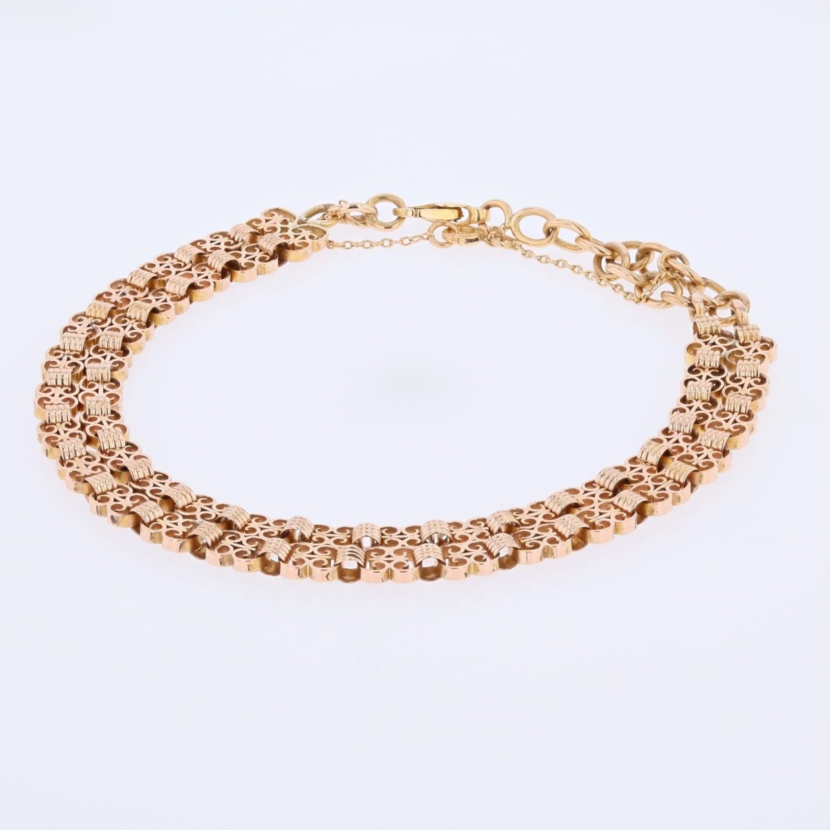 Bracelet former double rows rose gold