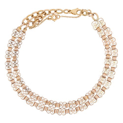 Bracelet former double rows rose gold